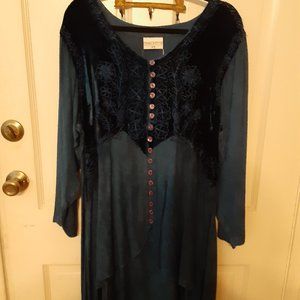 Holy Clothing, 2X, Sapphire blue tunic